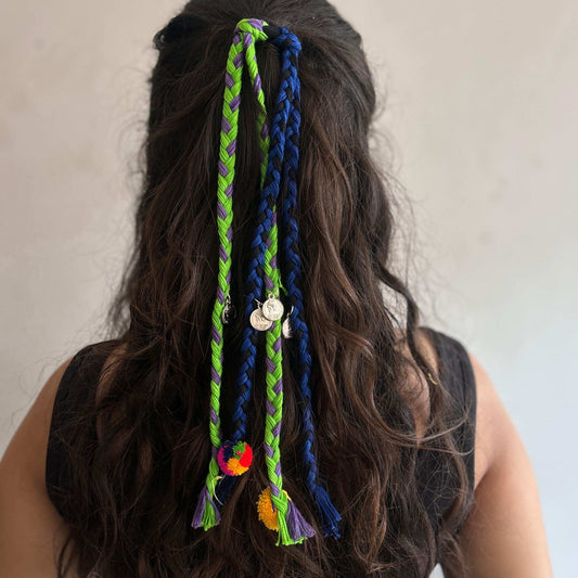 Peacock Tassle Hairtie