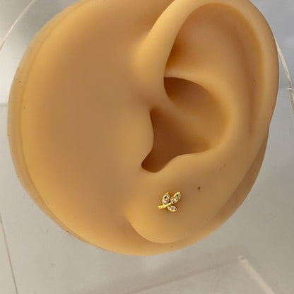 Little Leaf Flatback Earrings