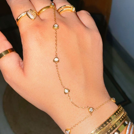 Heartful Hand Chain