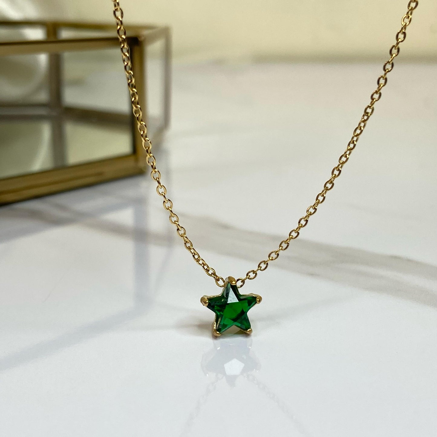 Emerald Stardust Necklace