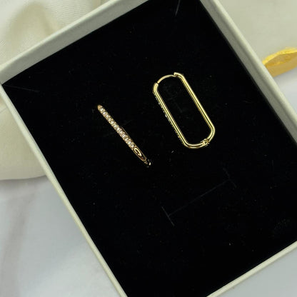 Sleek oval Hoops