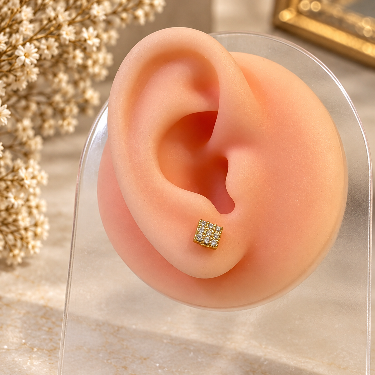 Auric Crystal Ballback Studs