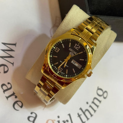 Seiko Black Dial Classic Watch