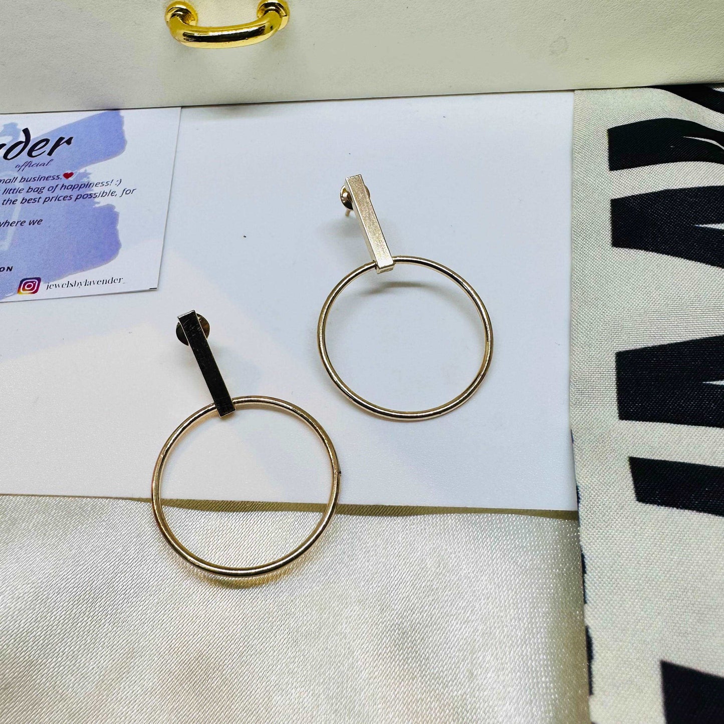 Bar Loop Earrings