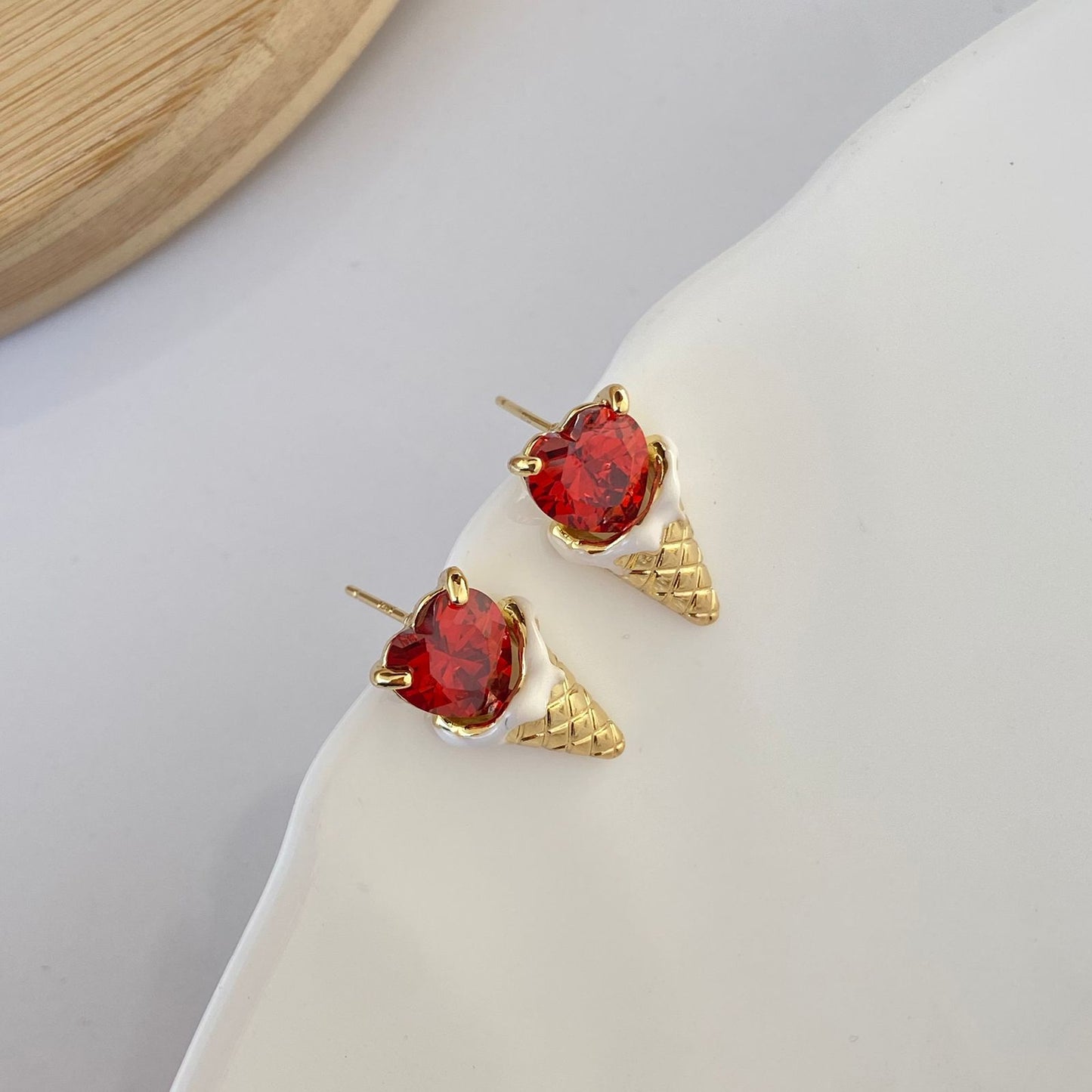 Popiscle Luxe Earrings (Red )