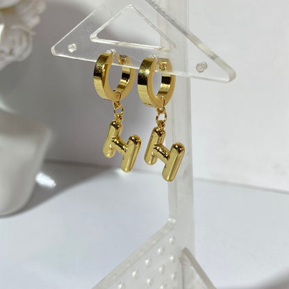 Initial Alphabet Earrings