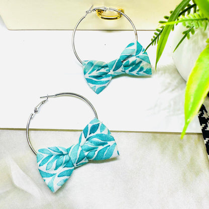 Tropical Theme Bow HandMade Earrings