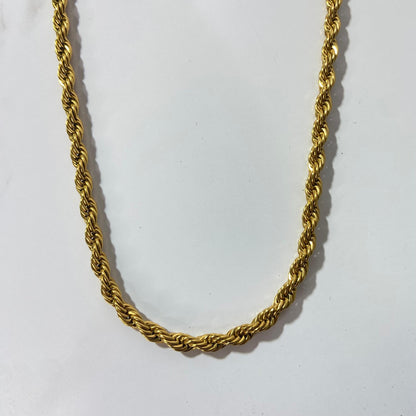 Twisted 18K Gold Plated Chain (Thick)