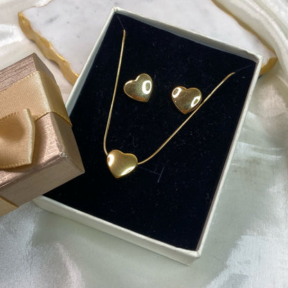 Marie Heart Jewelry Set ( Necklace+ Set)