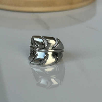 Raspberry Silver Ring