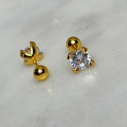 Deck Solitaire Flatback Earrings