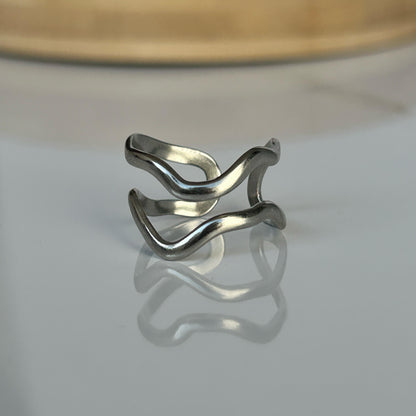 Wave Silver Ring