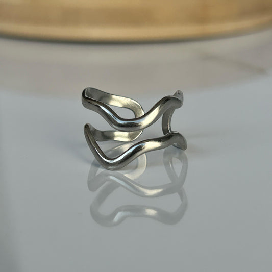 Wave Silver Ring