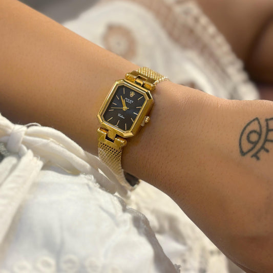 Rolex Small Dial Black Dial Watch