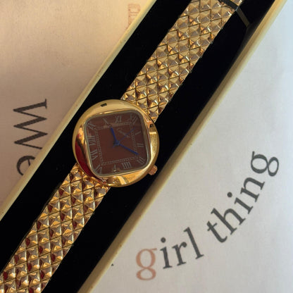 Cartier Deep Red Vintage Watch