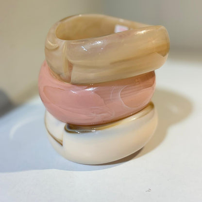 Frosty Bangles (Stack of 3)