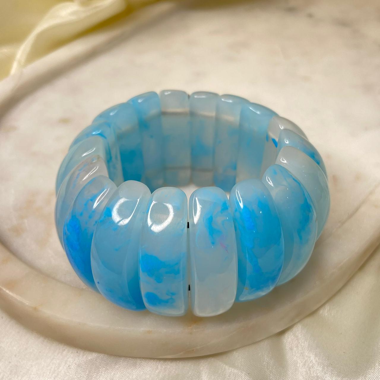 Stretchable Resin Chunky Bracelets