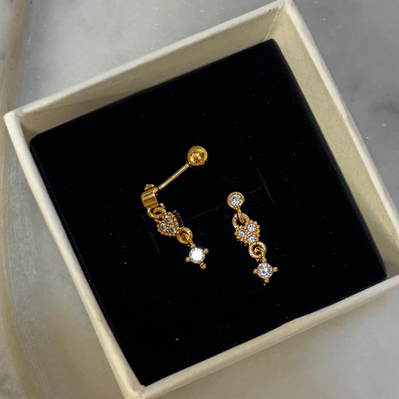Heart Charm Flatback Earrings