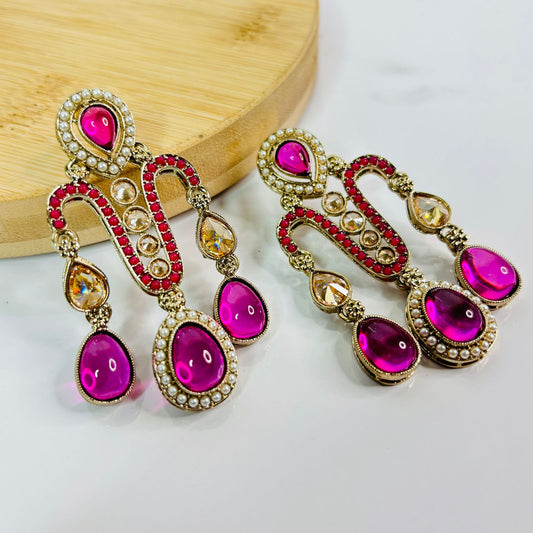 Anayra Pakistani Jhumka ( Pink )