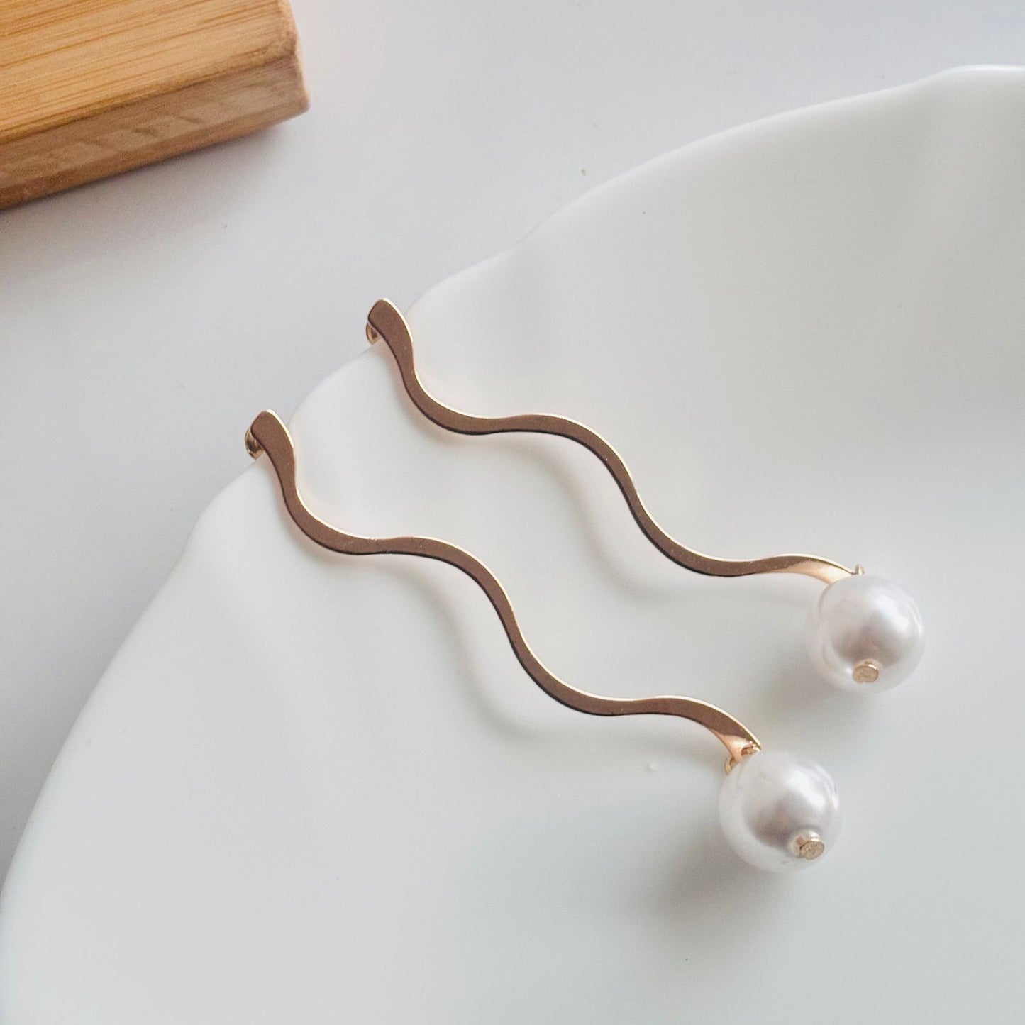 Snake Pearl Earrings