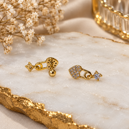 Love Lock Ballback Studs