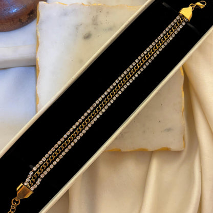 Starlit Luxe Chain Bracelet