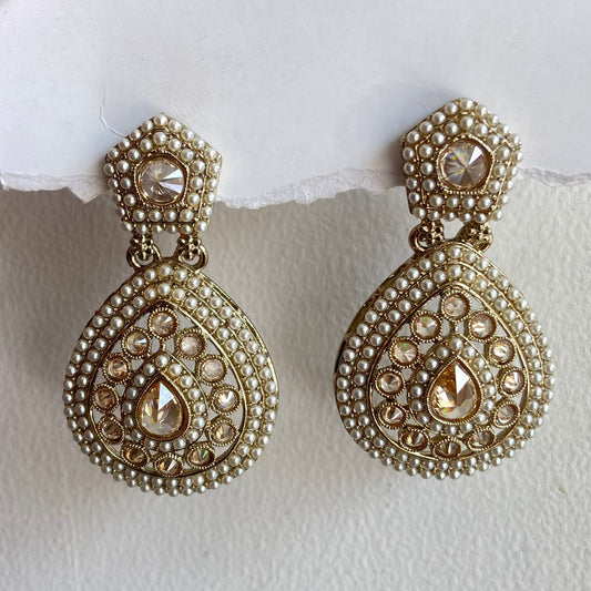 Barkha Pakistani Jhumka ( White )