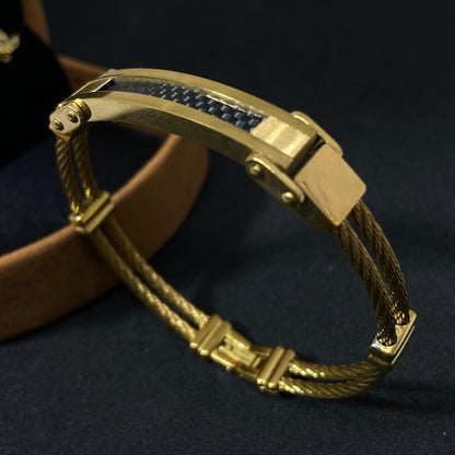 Matrix 18K Gold Plated Premium Bracelet