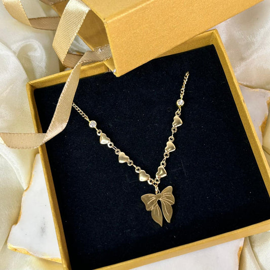 Ribbon Charm Necklace
