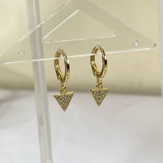 Studded Triangle Huggies