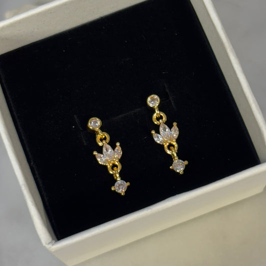 Tria Charm Flatback Earrings