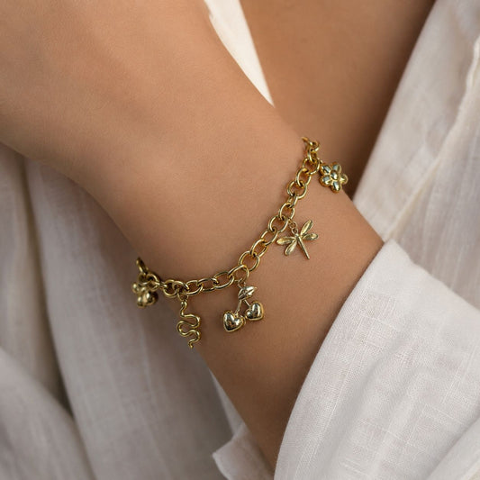 Whimsy Chunky Charm Bracelet