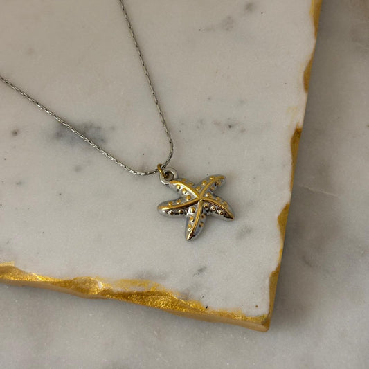 Starry Dual Tone Necklace