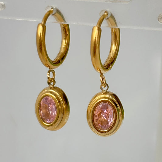 Opal Pink Hoops