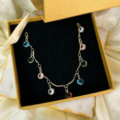 Multicolour Stud Necklace