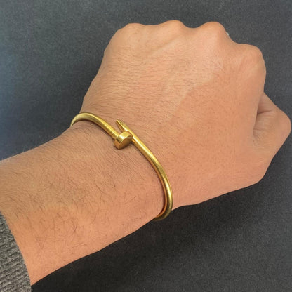 Nail Classic 18K Gold Plated Bracelet