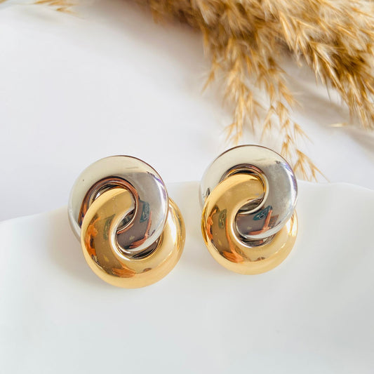 Macy Dual Tone Earrings