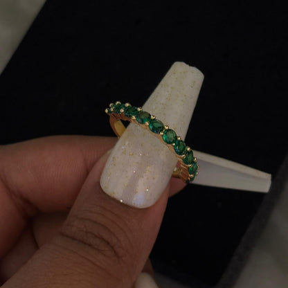 Emerald Rave Band Ring