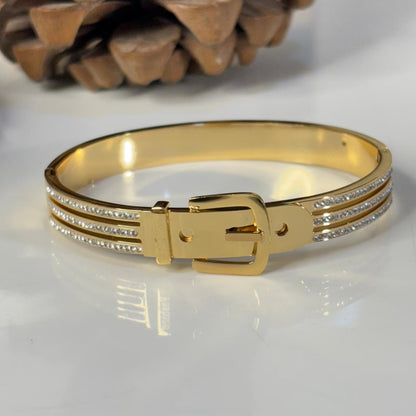 Studded Belt Bracelet