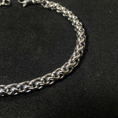 Boxy Silver SST Chain Bracelet •