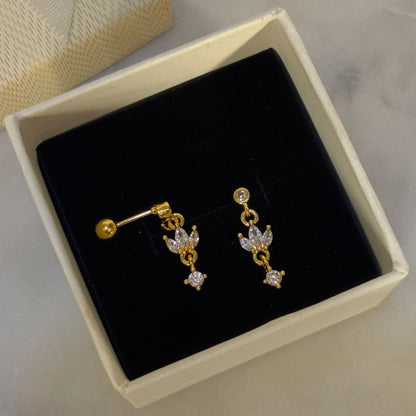 Tria Charm Flatback Earrings