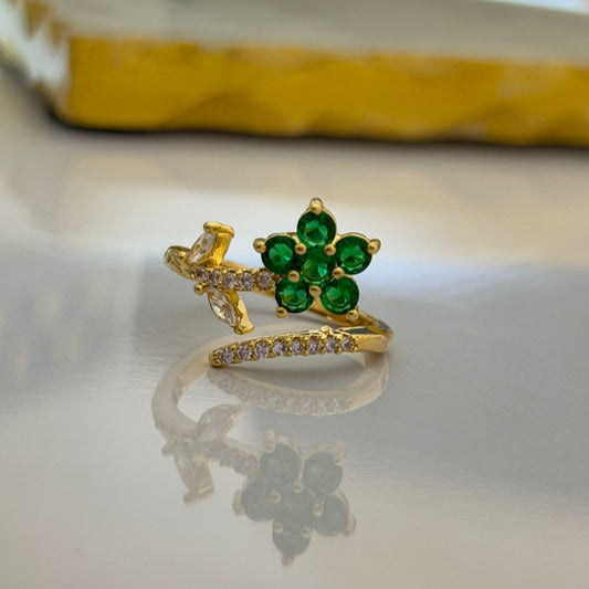 Florella Emerald Ring