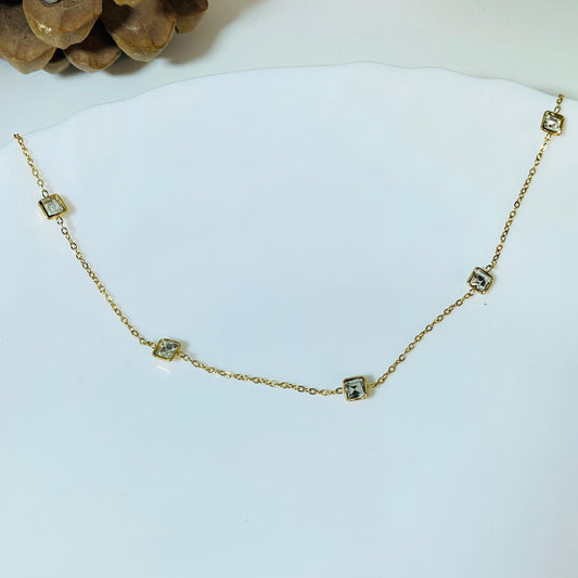 Cube Stone necklace