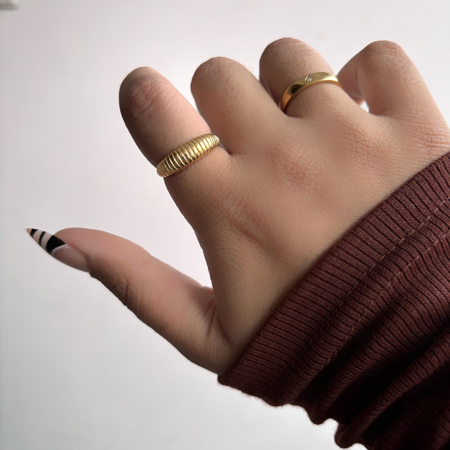 Sleek Croissant Ring