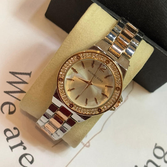 MK Premium Dual Tone D-Cut Watch