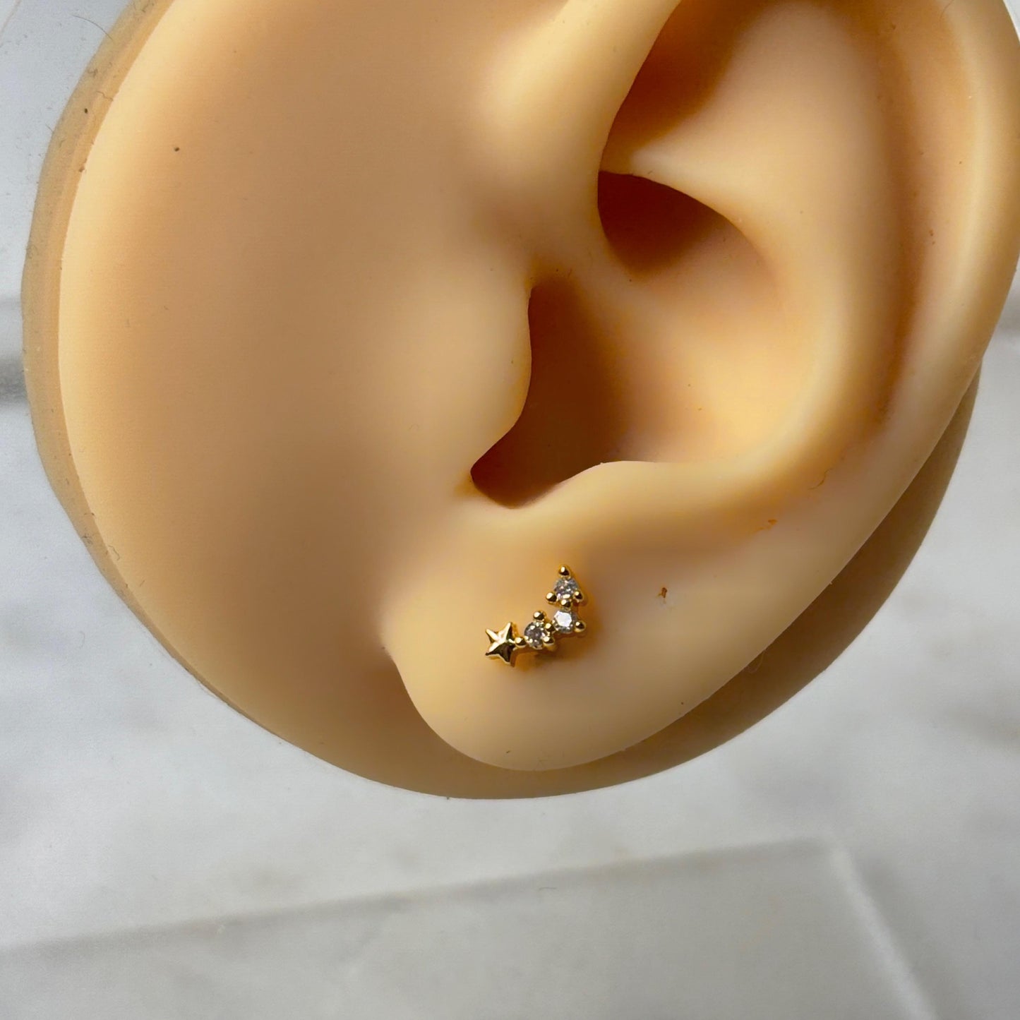 Starry Flatback Earrings