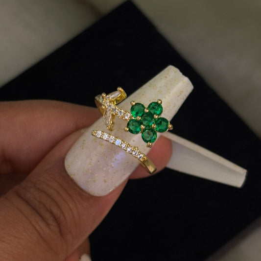 Florella Emerald Ring