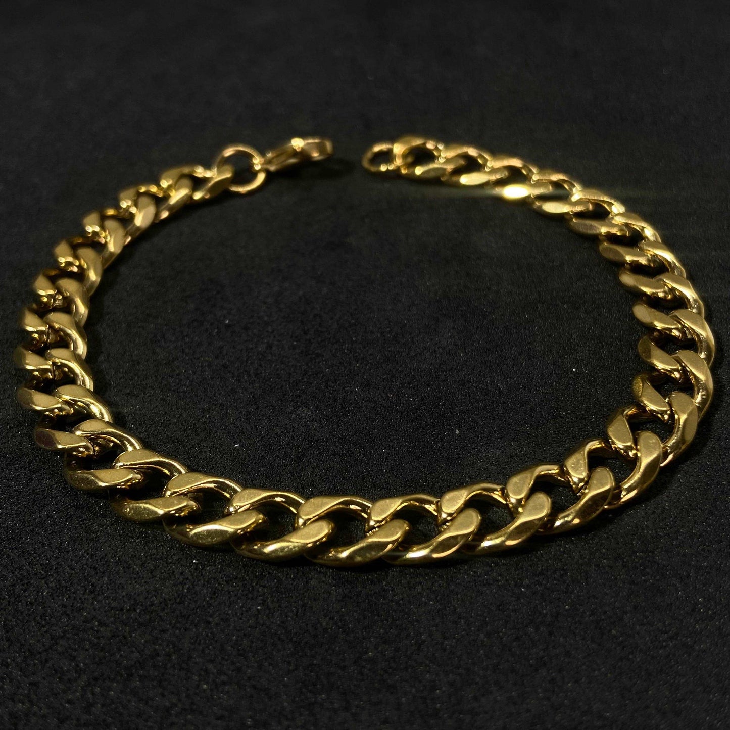 Cuban 18K Gold Plated Chain Bracelet