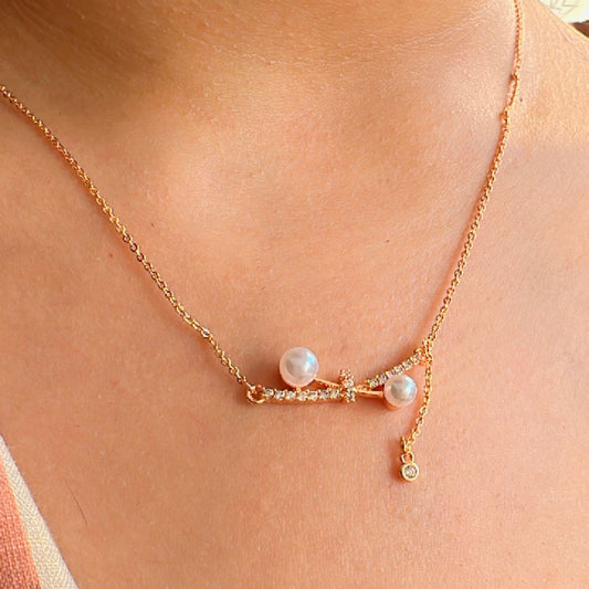 Pearl Cross Necklace