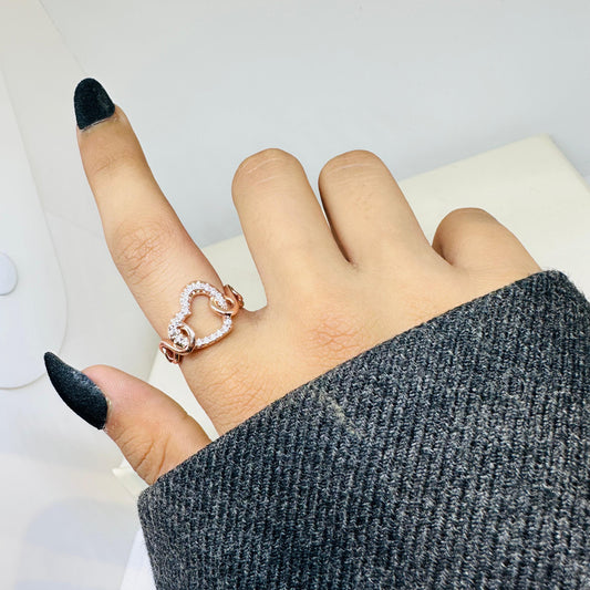 Heart Link Ring